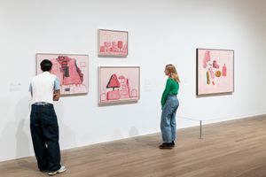 Exhibition view: _Philip Guston Now_, Tate Modern, London (3 October 2023–25 February 2024). Courtesy © Tate. Photo: Larina Fernandes.